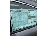 2019 Honda Civic EX-L Sedan Window Sticker