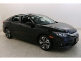 2016 Crystal Black Pearl Honda Civic EX-L Sedan #133766250