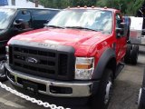 Red Ford F550 Super Duty in 2009