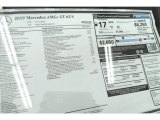 2019 Mercedes-Benz AMG GT 63 S Window Sticker