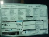 2019 Chevrolet Corvette Stingray Convertible Window Sticker
