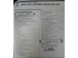 2019 Ram 1500 Laramie Crew Cab 4x4 Window Sticker