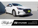 2020 Quartz White Pearl Hyundai Elantra SE #133843442