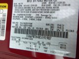 2019 Mustang Color Code for Ruby Red - Color Code: RR
