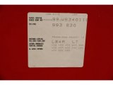 1998 911 Color Code for Guards Red - Color Code: L84A