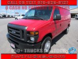 Vermillion Red Ford E Series Van in 2013