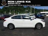 Clear White Kia Rio in 2019