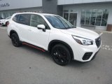 2019 Crystal White Pearl Subaru Forester 2.5i Sport #134011318