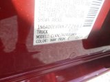 2019 Frontier Color Code for Cayenne Red - Color Code: NAH