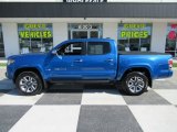 2017 Blazing Blue Pearl Toyota Tacoma Limited Double Cab 4x4 #134032992