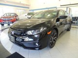 2019 Crystal Black Pearl Honda Civic Sport Sedan #134033051