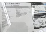 2019 Mercedes-Benz SL 450 Roadster Window Sticker