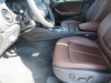 2018 Audi A3 2.0 Premium Chestnut Brown Interior
