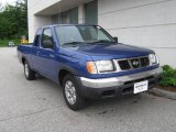 Bright Blue Pearl Nissan Frontier in 1998