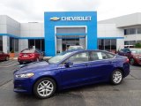 2015 Deep Impact Blue Metallic Ford Fusion SE #134189164