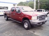 2004 Dark Toreador Red Metallic Ford F350 Super Duty XLT Crew Cab 4x4 #13354778