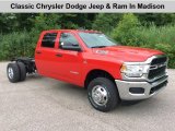 2019 Flame Red Ram 3500 Tradesman Crew Cab 4x4 Chassis #134304368