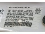 2020 RDX Color Code for Platinum White Pearl - Color Code: NH883PV