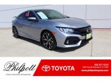 2018 Lunar Silver Metallic Honda Civic Si Coupe #134379040