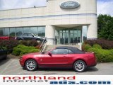 2010 Red Candy Metallic Ford Mustang V6 Premium Convertible #13425062