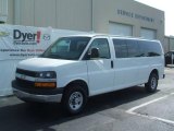 2009 Summit White Chevrolet Express 3500 Extended Passenger Van #13428925