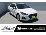 2019 Quartz White Pearl Hyundai Sonata Sport #134484196
