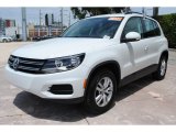 2017 Pure White Volkswagen Tiguan S #134577041