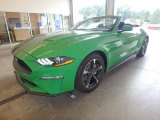 2019 Ford Mustang EcoBoost Convertible Front 3/4 View