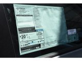 2020 Toyota Sienna LE AWD Window Sticker
