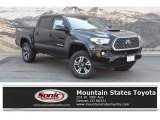 2019 Midnight Black Metallic Toyota Tacoma TRD Sport Double Cab 4x4 #134640845