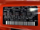 2020 Kona Color Code for Sunset Orange - Color Code: TA9