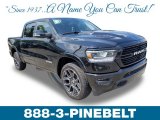 2019 Diamond Black Crystal Pearl Ram 1500 Laramie Crew Cab 4x4 #134640878