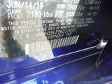 2019 Elantra GT Color Code for Intense Blue - Color Code: YP5