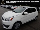 2018 Pearl White Mitsubishi Mirage ES #134709061