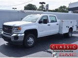 2019 Summit White GMC Sierra 3500HD Crew Cab 4WD Chassis #134912556