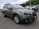 2019 Wilderness Green Metallic Subaru Outback 2.5i Premium #134912435