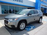 2020 Satin Steel Metallic Chevrolet Traverse LS #134981309