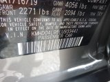 2020 Elantra Color Code for Fluid Metal - Color Code: M6T