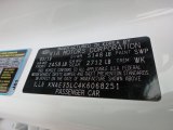 2019 Stinger Color Code for Snow White Pearl - Color Code: SWP