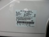 2019 Edge Color Code for Oxford White - Color Code: YZ