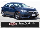 2017 Sonic Gray Pearl Honda Civic EX Sedan #135068479