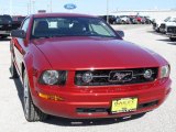 2009 Dark Candy Apple Red Ford Mustang V6 Premium Coupe #1347773