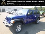 2020 Ocean Blue Metallic Jeep Wrangler Unlimited Sport 4x4 #135154473