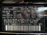 2020 Palisade Color Code for Becketts Black - Color Code: RB5