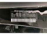 2019 CLA Color Code for Night Black - Color Code: 696