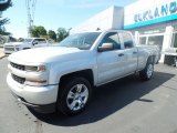 2019 Silver Ice Metallic Chevrolet Silverado LD Custom Double Cab 4x4 #135248148