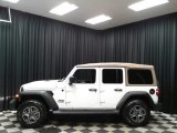 2020 Bright White Jeep Wrangler Unlimited Sport 4x4 #135383024
