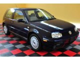 Indigo Blue Pearl Volkswagen Golf in 1999