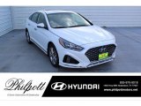 2019 Quartz White Pearl Hyundai Sonata Sport #135434623