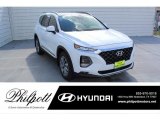 2020 Quartz White Hyundai Santa Fe SEL #135434631